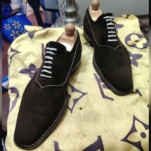 Sutor mantellassi brown suede oxfords - Picture 6 of 11
